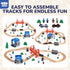 Set 2-4, 56PCS Set, Set, 3 4 5 6 TOY Life Wooden Train for Toddlers Police Station Train Toys with Wooden Train Track