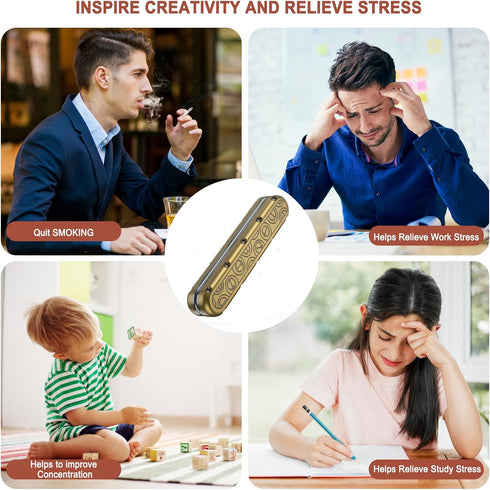 JC JIUCHUANG EDC Fidget Slider Metal Fidget Toys Adults for Anxiety and Stress Relief ADHD and Autism Magnetic Cool