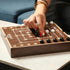 18 2 9 Nine Mens Morris Board Game, Marble Strategy Game, Solid Wooden Game with Marbles, Player Games, Ancient Board