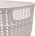 Simplify 2 Tone Sailor Knot Plastic Storage Tote, Decorative Basket for Closet Organization and De-cluttering