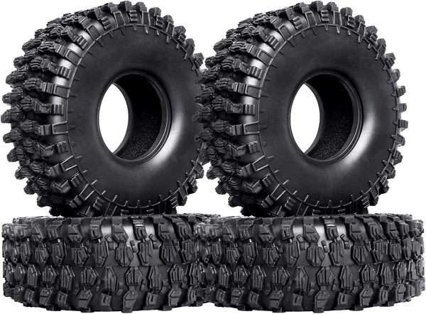 Hobbypark RC Crawler Tires 1.9 Inch 4.7" 120mm for Axial SCX10 II III Traxxas TRX4 Redcat Gen 8 Gen7, 4pcs Foam Inserts