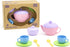 10 Communication Green Toys Tea for Two - Piece Pretend Play, Motor Skills, Language & Kids Role Play Toy. No BPA