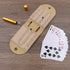 Set, 2 4 Folded:3.14x4.92in,After L:10.31in (1Pcs) Travel Cribbage Board Game Portable Cribbage Boards Unique Track