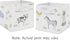 Set 2 Sweet Jojo Designs Farm Animals Foldable Fabric Storage Cube Bins Boxes Organizer Toys Kids Baby Childrens