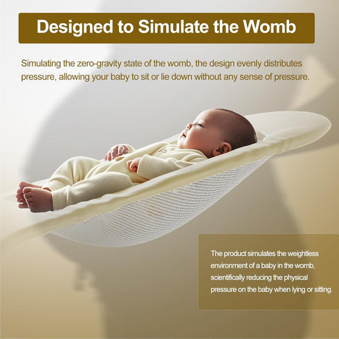 3-in-1 4 33 lbs Portable Baby Bouncer & Rocker Chair for Newborn to Toddler - Adjustable Recline Positions, Breathable