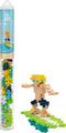 PLUS PLUS Surfer Guy, 70 Piece Construction Building Toy, Interlocking Mini Puzzle Blocks for Kids