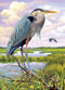Cobble Hill 1000 Piece Puzzle - Heron with Sample Poster Included