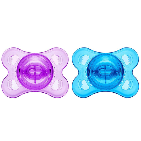 Generation-3 2 Pack LittleForBig Bigshield Big Sized Pacifier Candy Gloss Paci - Blue and Purple