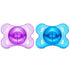 Generation-3 2 Pack LittleForBig Bigshield Big Sized Pacifier Candy Gloss Paci - Blue and Purple