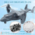 OTONOPI Military Helicopter Toy Marines Force Plane Model Alloy Plane Transport Army Aircraft Fighter Jet Die-Cast
