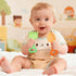 Gaiabliss 0-6 6-12 2 Pack Baby Teething Toys, Baby Garden Teether Toys Shovel & Rake Silicone Teethers for Babies