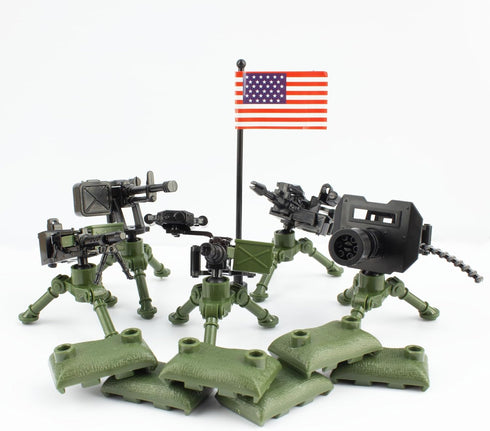 Weapons Pack Military Weapons Accessories U.S Heavy Weaponry Toys Military Equipment Battle Blocks Bricks Compatible with Major Brand, 3 years old and up