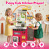 Easface Playset, 68 Playset 1-3 3-5, 32.2IN Kids Kitchen PCS Toddler Kitchen for Toddlers Play Kitchen with Spraying