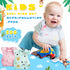 Floraltop 100/200 Pcs Disposable Baby Bibs Bulk Travel Feeding Bib Soft Food Catcher Pocket for Toddlers Girls Boys