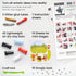 Arteza Kids Air Dry Clay, 42 Bars, Safari Stage Modeling Clay Kit, 14 Mini-Stages, 14 Googly Eyes, 3 Glitter Glues, 1 Craft Tool, 7 Instruction Sheets, Craft Supplies for Learning and Developing by Arteza Kids
