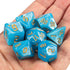 Set CiaraQ DND Polyhedral Dice with Dice Bag for Dungeons and Dragons RPG MTG Role Playing Table Games (Blue + Gold