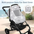 3D Windproof Baby Car Seat Cover, Mink Dot Infant Car Seat Canopy with Breathable Mesh Window, Baby Carrier for All