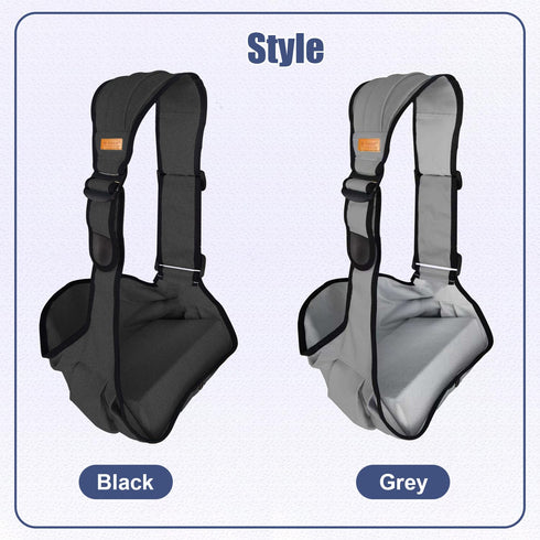 Beyoik 10-30 lbs(Grey) Baby Sling Carrier,Baby Sling with Cushion,Toddler Carrier with Comfortable Sponge