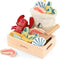 PairPear Wooden Play Food Cutting Seafood Set - Toddlers Wooden Toy Food