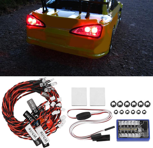 Flash Light, Lighting Kit Simulation for HSP CC01 1/10 1/8 RC Car for Women Men