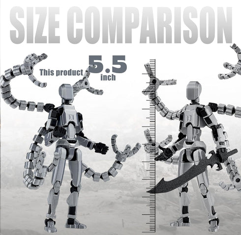 PkghoKids T13 Accessories,T13 t-13 3D Already Assembled Action Figure Multi-Jointed Movable,for Collectors Desktop