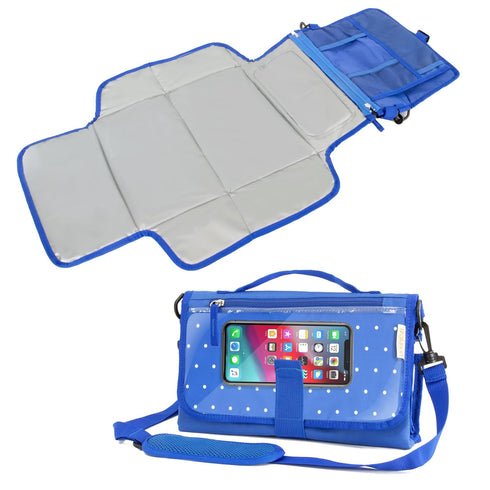 Portable Diaper Changing Mat, Fits Most Changing Tables, One-Hand Hook-and-Loop Fasteners, Front