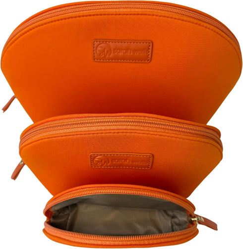 PackSWell Set 3 Sarah Wells Neoprene Organizer Bag Nesting, Washable Pouches for Makeup, Pump Parts, Diaper & Pump Bag