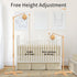 57.4 Inch FEISIKE Baby Crib Mobile Arm with Music Box Spin Motor, Mobile Arm for Crib Wooden Nursery Decor Hanger