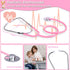 Magic4U 34 Kids Doctor Costume Kit with Real Working Stethoscope and Carry Case, Pieces Pretend-n-Play Realistic