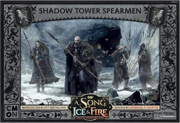 CMON A Song of Ice Fire Tabletop Miniatures Game Shadow Tower Spearmen Unit Box | Strategy Game for Teens Adults | Ages