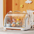 Zerodis Baby Bottle Drying Rack Storage Box Organizer, Anti Dust Cover, Vertical Nursing Bottle Storage Box Organizer
