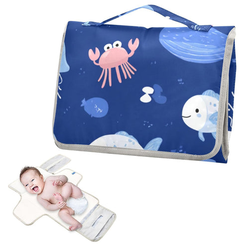 Portable Diaper Changing Pad Travel Baby Changing Mat Waterproof Diaper Changing Mat Foldable Lightweight Baby Changer