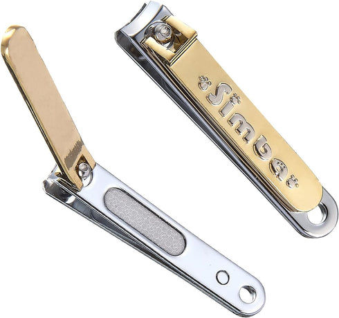 Simba Gold-Plated Carbon Steel Baby Nail Clipper with Built-in Nail File