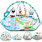Baby Gym Play Mat, 8-in-1 Tummy Time Mat & Ball Pit with