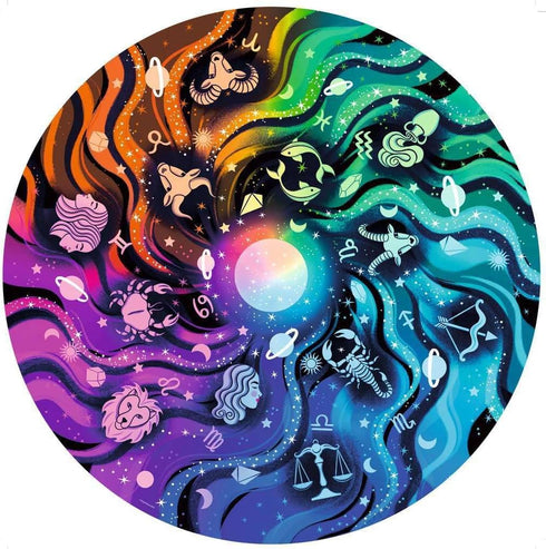 Ravensburger Circle of Colors: Astrology 500 Piece Jigsaw Puzzle - Handcrafted Tooling, Made in Germany