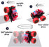 4 Pack Monster Truck Toys, Friction Powered Push and Go Toy Cars, Inertia Car Toy Set for Boys and Girls