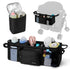 VMEECARL 2 GT2 Double Stroller Organizer Universal with Insulated Cup Holders & Cooler Bag, Large Storage Parent