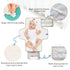 Kagirah Wild West Spots Pattern Portable Changing Pad with Built-in Pillow, Waterproof Foldable Baby Diaper Changing