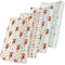 Croknit 4 Pack 52" x 28" Changing Pad Cover for Boys Girls Highland