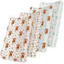 Croknit 4 Pack 52" x 28" Changing Pad Cover for Boys Girls Highland