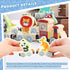 LovesTown 11PCS Magnetic Wooden Animals Train Set - Montessori Toys for Preschool Learning Activities