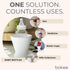 1-Pack Boekee Baby Bottle Holder and Easy Hands Free Silicone Breast Pump Holder for One Handed Bottle Prep - White