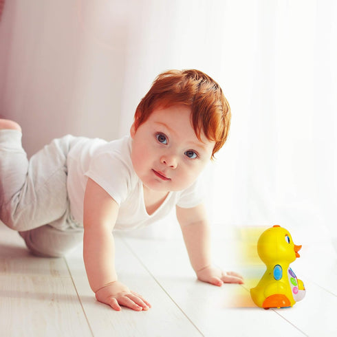 Stone and Clark Dancing Easter Duck with Lights and Music, Toddler Learning & Crawling Baby Toys