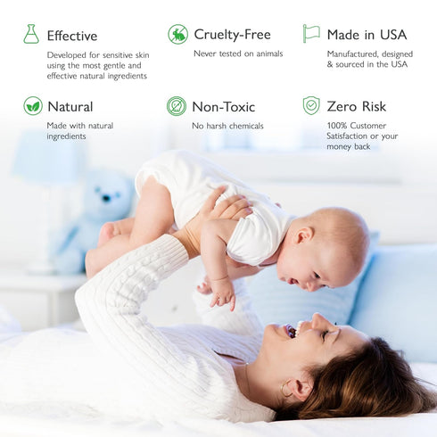 4oz SoCal Suds & Company Natural Bottom Balm, Gentle Care for Sensitive Baby Skin with Shea Butter, Sunflower Oil