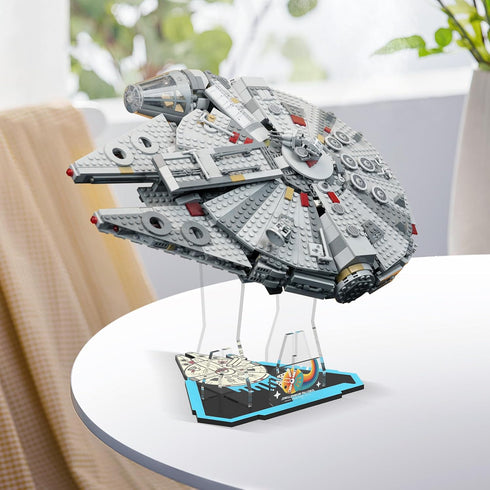 Acrylic Display Stand for Lego Star Wars Millennium Falcon 75257 Building Set (Stand Only, No Model)