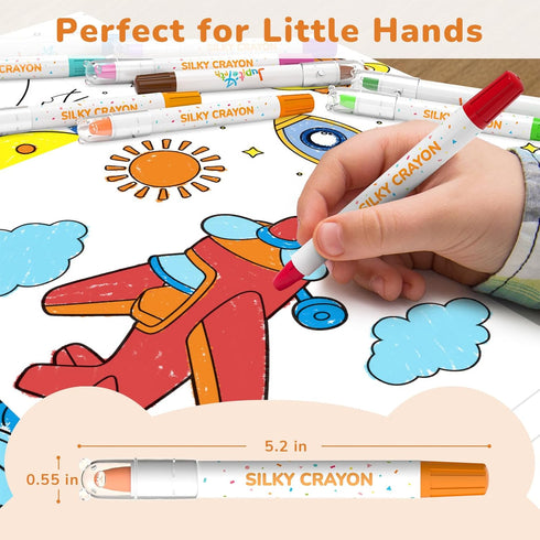 36 1-3 4-8, 2-4, JUPITEARTH Color Twist Crayons for Toddlers and Kids Non-Toxic Washable Crayons Ultra-Silky Easy-Grip