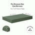 2 Pack, 100% 52x28 Dreamology Muslin Crib Sheets, Cotton Crib Sheet Fitted, for Girls, Boys, Green Crib Sheets