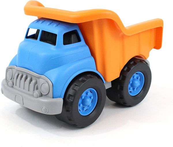 Green Toys Dump Truck, Blue/Orange - Pretend Play, Motor Skills, Kids Toy