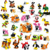 HOGOKIDS Party Favors for Kids, 30 Kinds of Animals Building Block Toy 20 Pack, Birthday Gift for Ages 4-12