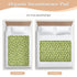 siphylline 52" 34" Green Cute Birds Extra Large Resuable Potty Training Pad Soft Absorbent Diaper Changing Pad